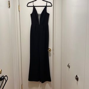 Sexy low back lace jumpsuit